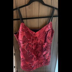 NWT Red Sequin Camisole Black House White Market NEW XS